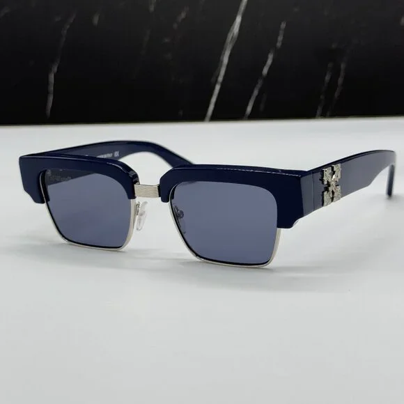 NEW OFF-WHITE WASHINGTON 645 NAVY BLUE UNISEX SUNGLASSES OFF-WHITE